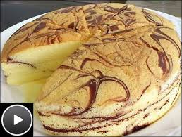 KitchenTigress: Marble Butter Sponge Cake (Tang Mian Method ...