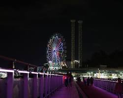 인천 월미도 테마파크 관람차 야경, AI로 생성