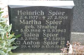 Grab von Heinrich Spier (02.04.1877-27.02.1961), Friedhof Bunde ...