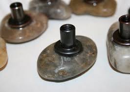 Image result for kitchen cabinet knobs out of river rock