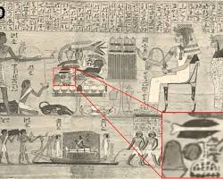 Image of Ancient Egyptian painting showing watermelons
