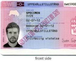 Image of Swedish permanent residence permit