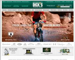 Image of Dick's Sporting Goods Website