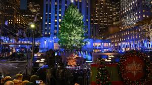 Rockefeller Center Christmas tree lights up in NYC