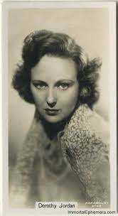 1934 John Sinclair Film Stars Tobacco Card Gallery - 05a-dorothy-jordan