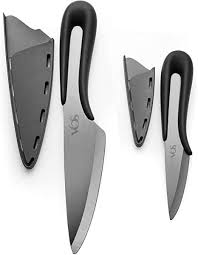 Vos Ceramic Knife Set with Covers 2 Pcs - 5