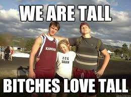 bitches love tall memes | quickmeme via Relatably.com