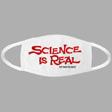 Science is Real Mask (White) – They Might Be Giants