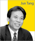 Jun Tang is the President of Shanda Interactive Entertainment Co. Ltd, a Nasdaq listed company (SNDA), and the honorary president of Microsoft China Co. - Jun-Tang