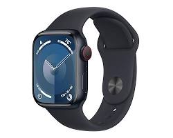 Apple Watch Series 9 GPS 41mm Midnight Aluminium Case with Midnight Sport Band  S/M watch