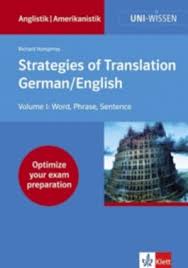 Strategies of Translation. German/ English von Richard Humphrey ... - strategies_of_translation__german__english-9783129395424_xxl