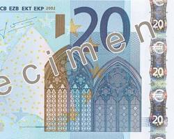 €20歐元紙幣的圖片