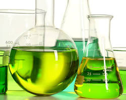 Image of green chemical lab