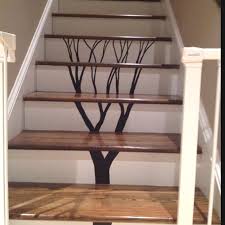 Image result for stenciled stairs