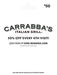 Carrabba's Italian Grill Restaurant Gift Card $50 : Gift ... - Amazon.com