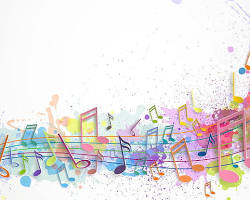 Image of Abstract music wallpaper with splatter and texture