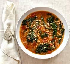 Tuscan Kale Soup with Beans and Fregola | Zest For Cooking