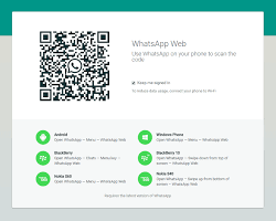 Image of Scanning WhatsApp Web QR code with phone camera