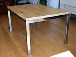 Table industielle - Table en bois et en mtal - Meuble industriel rtro