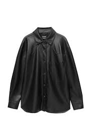 Black Friday Deals: Riva Fashion Solid Long Sleeve Leather Shirt at 66% OFF!