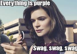 Meme Maker - Everything is purple Swag, swag, swag Meme Maker! via Relatably.com