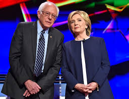 Image result for hillary clinton and bernie sanders