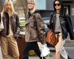 Image of Leather jacket trend