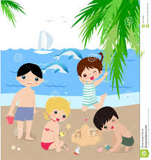 Resultado de imagem para imagens de crianças na praia