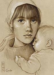 Lutz Gaede - Mutter mit Kind