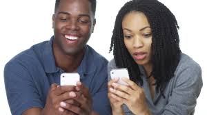Image result for couple using a cell phone