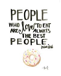 Love to Eat Watercolor - Julia Child Quote - Archival Print via Relatably.com