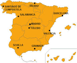 Image result for mapa de españa con toledo