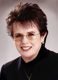 Billie Jean King, the tennis star who has been a trailblazer in the effort to achieve equal rights for women in sports and society, will be speaking at 7:30 ... - BJK