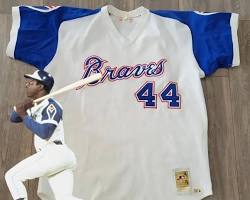 Image of Vintage Hank Aaron jersey