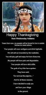 Wednesday Addams Thanksgiving Quotes. QuotesGram via Relatably.com