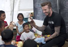 Image result for david beckham charity events