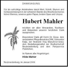 Hubert Mahler-möchten wir alle | Nordkurier Anzeigen - 005901023301