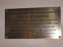 Son of David and Sarah Tilbury, of Anthill, Denmead; husband of Sarah Ann Tilbury, of Anthill Common, Denmead, Hants. No known grave. - DenmeadTilburyDavid