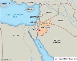 Image of Petra Jordan Map