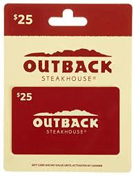 Outback Steakhouse Restaurant Gift Card $25 : Gift ... - Amazon.com