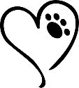 Image result for paw print heart