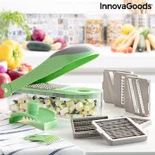 7 in 1 vegetable cutter, grater and mandolin with recipes and ...