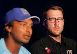 (AP Photo/Eranga Jayawardena). New Zealand cricket captain Daniel Vettori is confident his team has the talent to compete with the likes of Sri Lanka and ... - sri_lankan_cricket_captain_kumar_sangakkara_left_s_7868173904