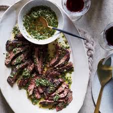 Skirt Steak with Anchovy-Caper Sauce Recipe - Sashi Moorman