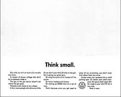 Think Small Volkswagen Beetle廣告