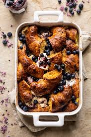 Berry and Cream Cheese Croissant French Toast Bake. - Half ...
