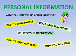Hasil gambar untuk image personal information