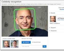 Amazon Rekognition 얼굴 인식 기술 이미지