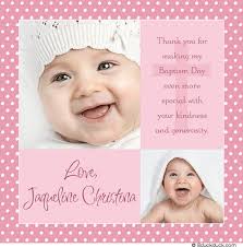 Just mention in the notes field that you wish the pink &amp; white polka dot design when you personalize this card here: Modern Girl Baptism Thank You Card. - modern-pink-polka-white-Baptism-thank-you-two-photo-card