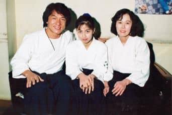 Jackie Chan training to Miyako Fujitani